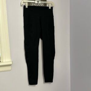 EUC fleo black reverie leggings. Medium.